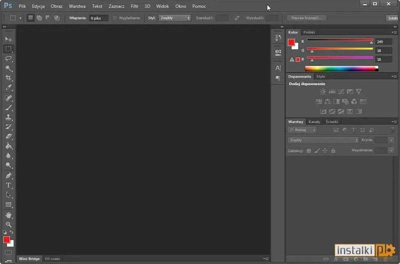 Zmiana języka w Photoshopie